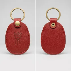 甲骨文感應扣鑰匙圈—樂(紅色)